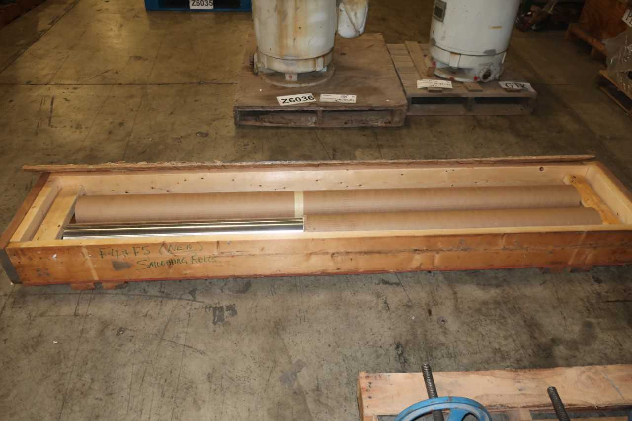 LOT OF 2 STAINLESS STEEL SMOOTHING ROLLERS - MISCELLANEOUS