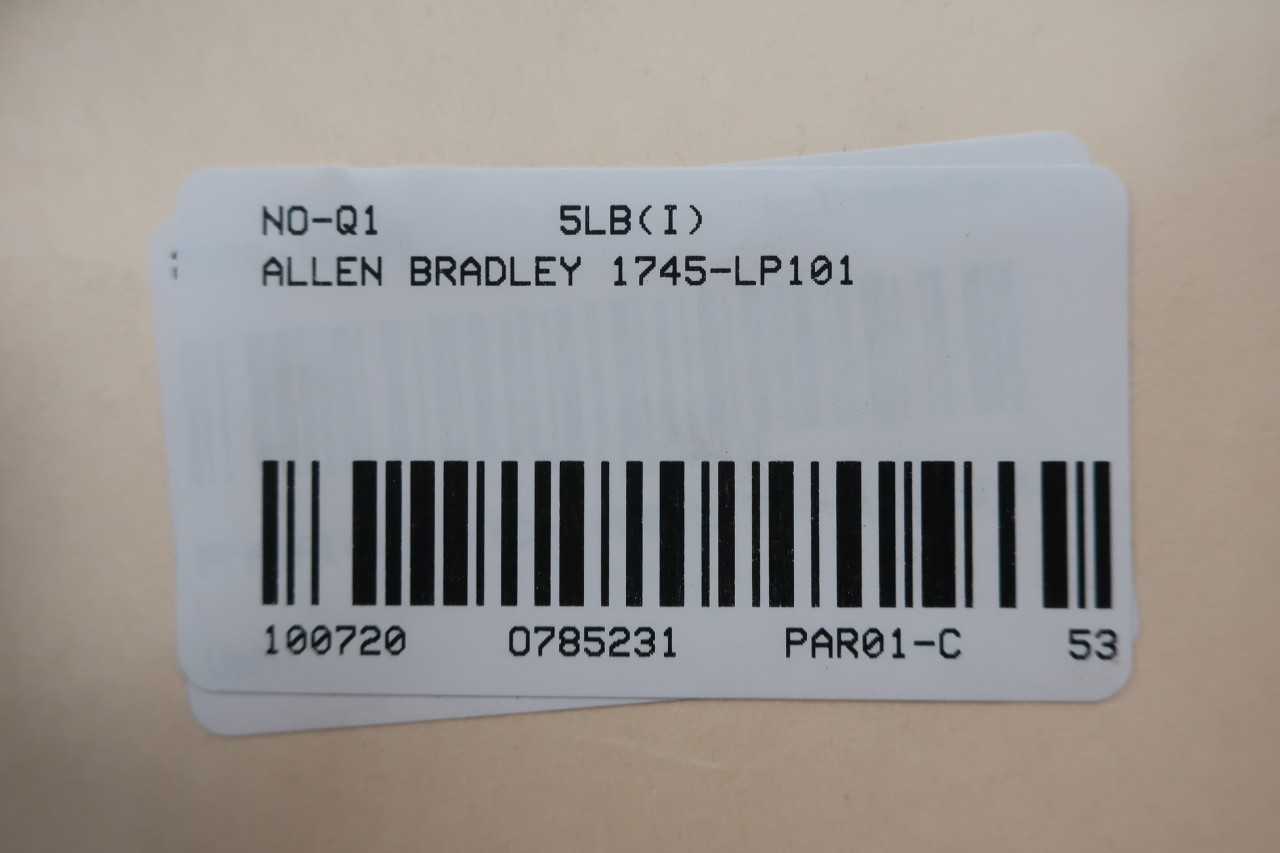 ALLEN BRADLEY 1745LP101 PROCESSOR MODULE SER D - AUTOMATION & CONTROLS