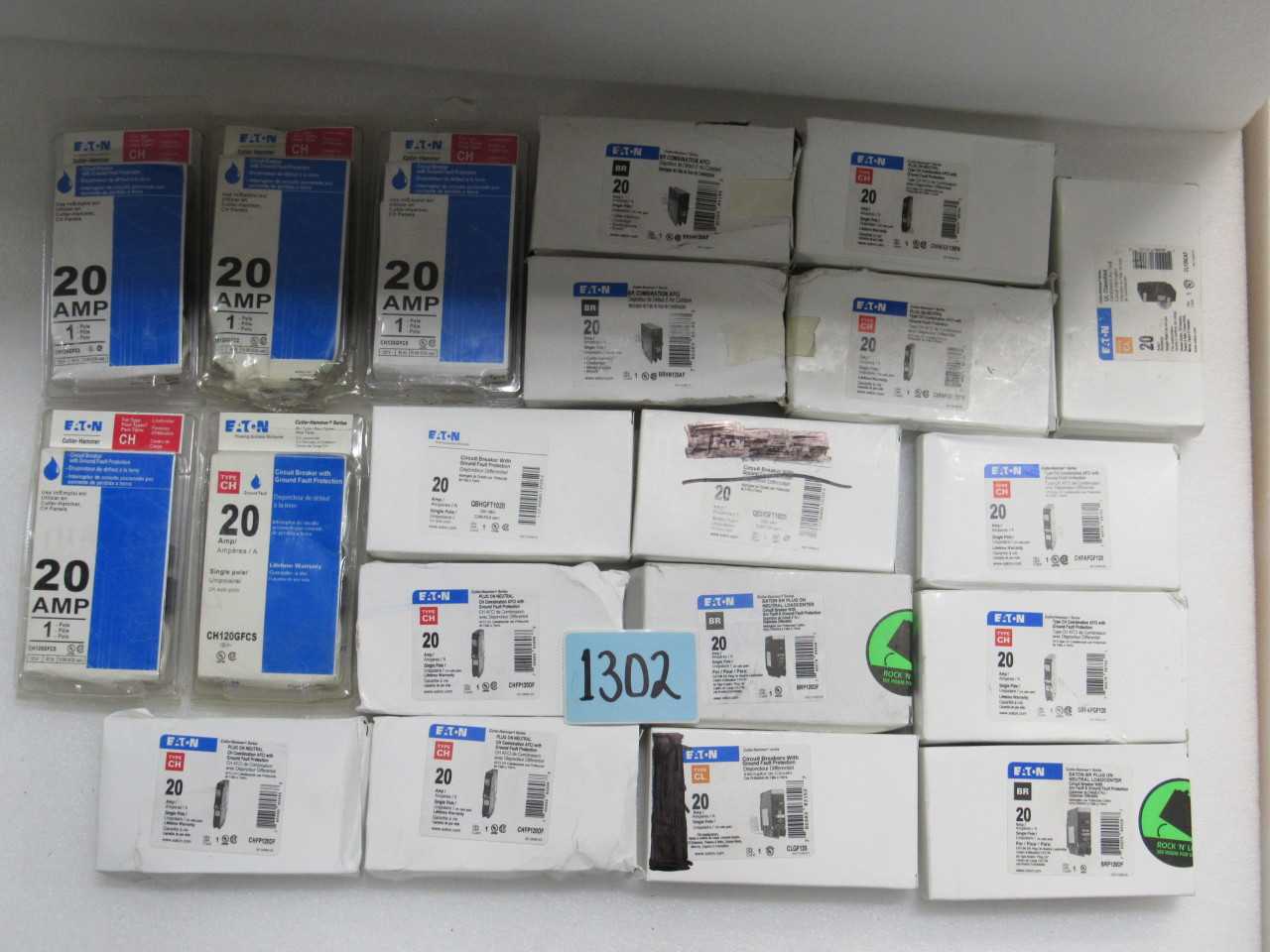 LOT OF EATON RESIDENTAL BREAKERS - MISCELLANEOUS