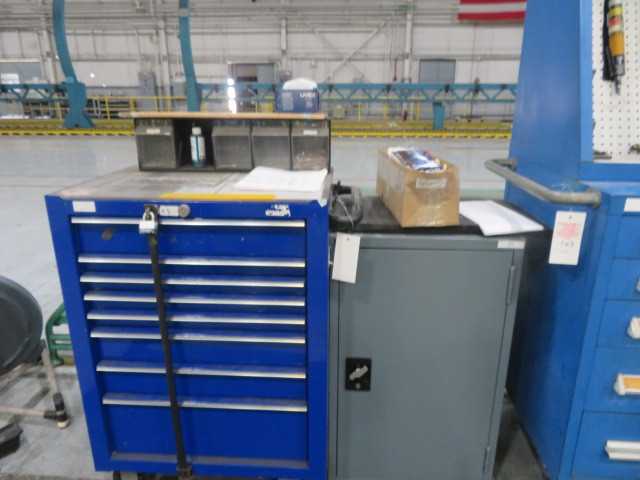 Small Cabinet (grey) and contents - MISCELLANEOUS