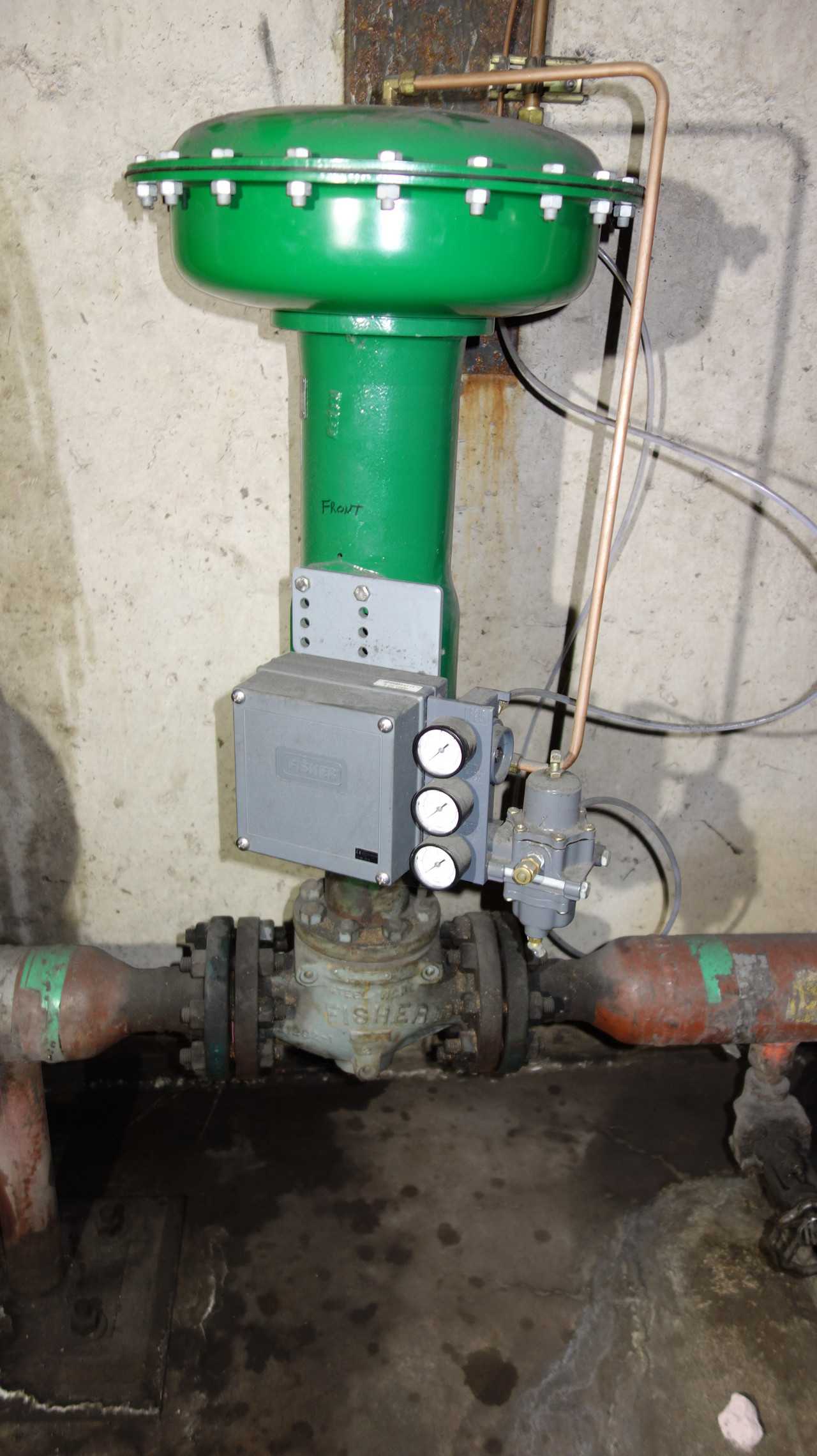 FISHER 2IN CL150 CONTROL VALVE 657 WITH POSTIONER - CONTROL VALVE