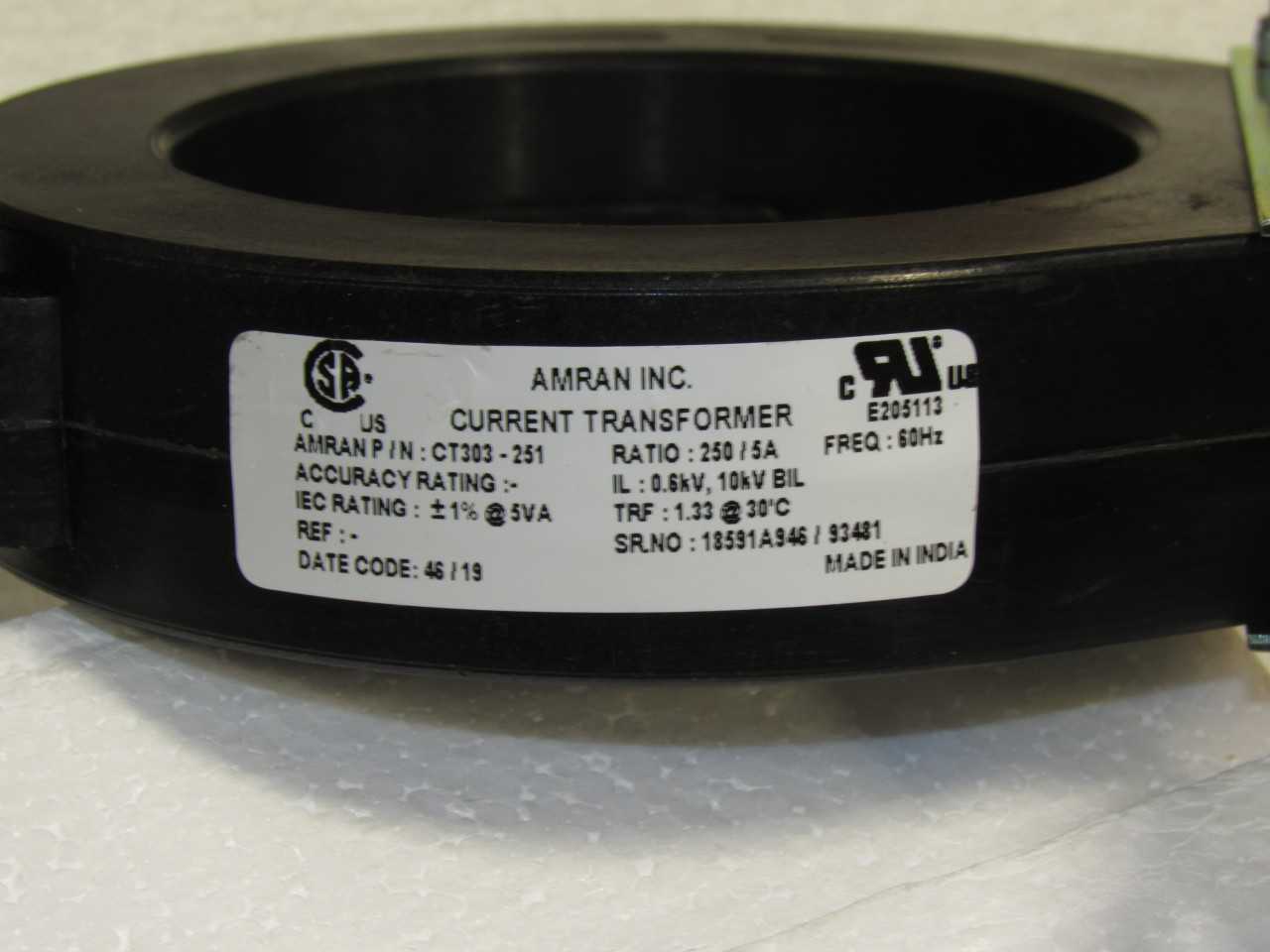 Amran Current Transformers - CONTROL TRANSFORMERS