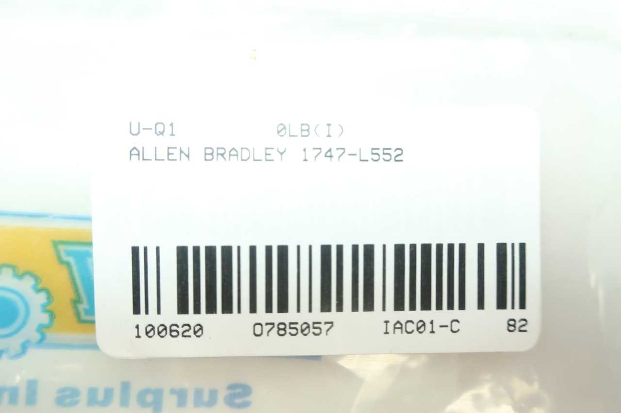 ALLEN BRADLEY 1747L552 PROCESSOR MODULE SER C - AUTOMATION & CONTROLS