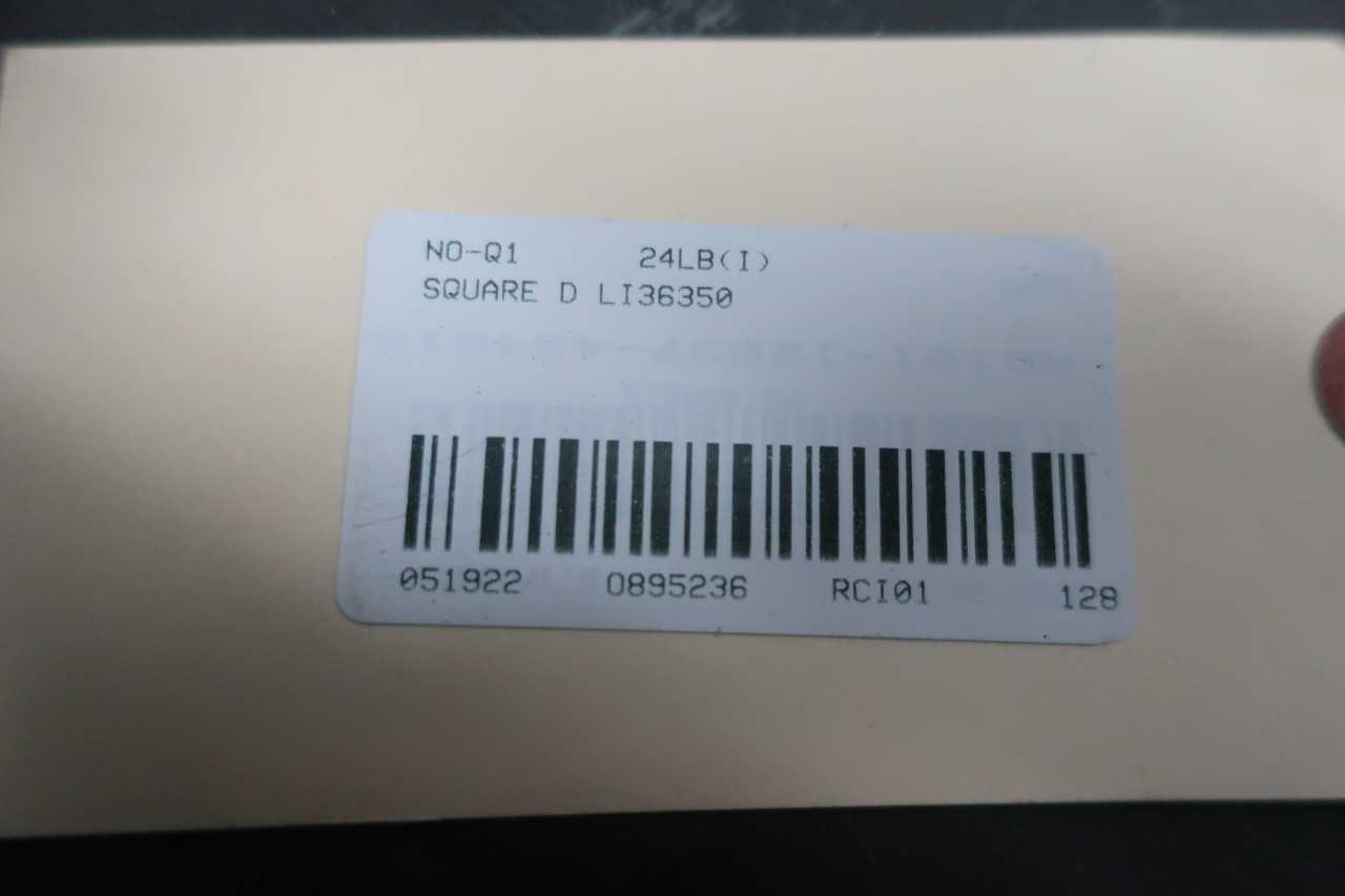 SQUARE D LI36350 I-LIMITER MOLDED CASE CIRCUIT BREAKER 3P 350A AMP - CIRCUIT BREAKERS
