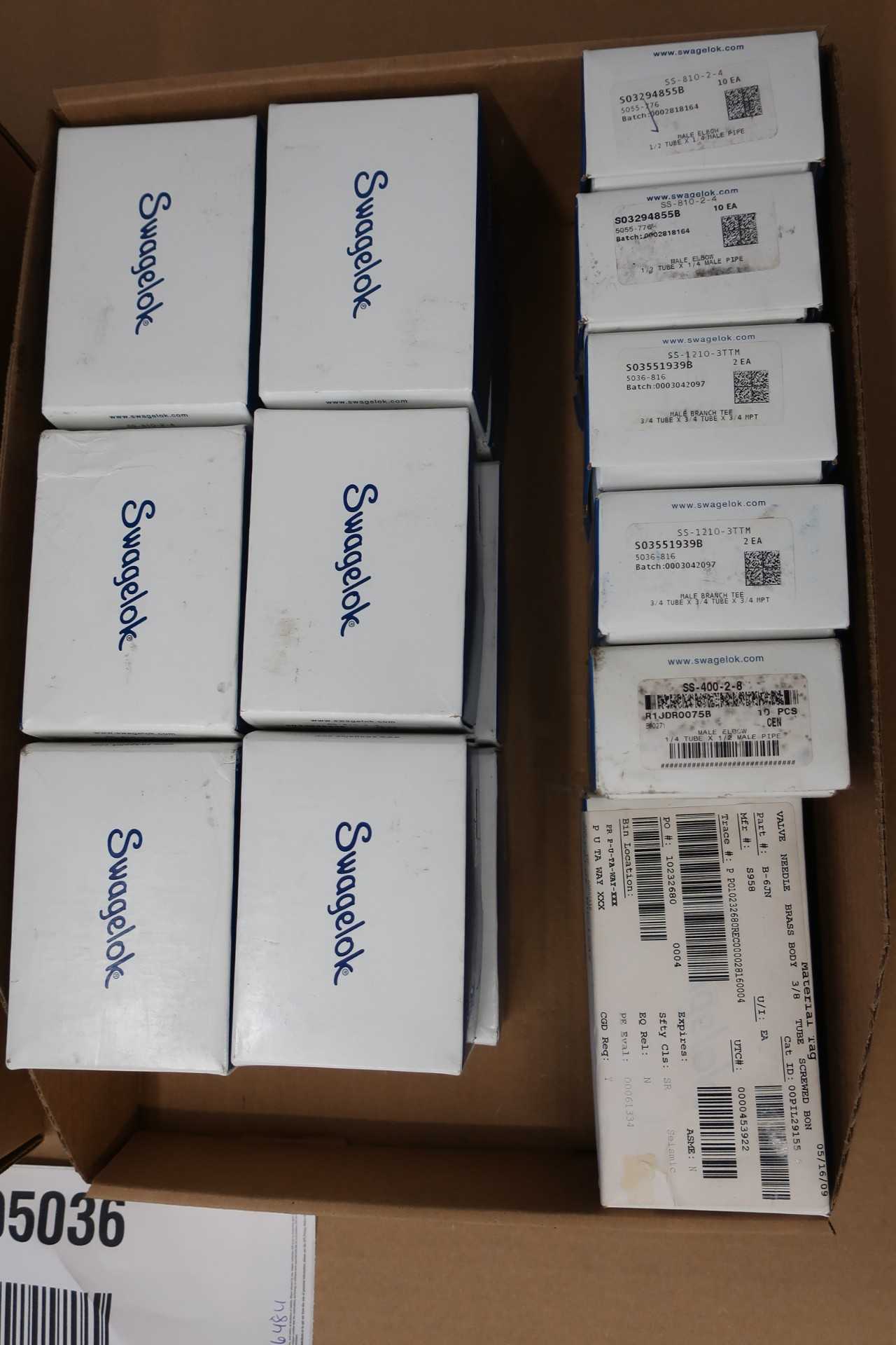 LOT OF ASSORTED SWAGELOK FITTINGS - PROCESS EQUIPMENT