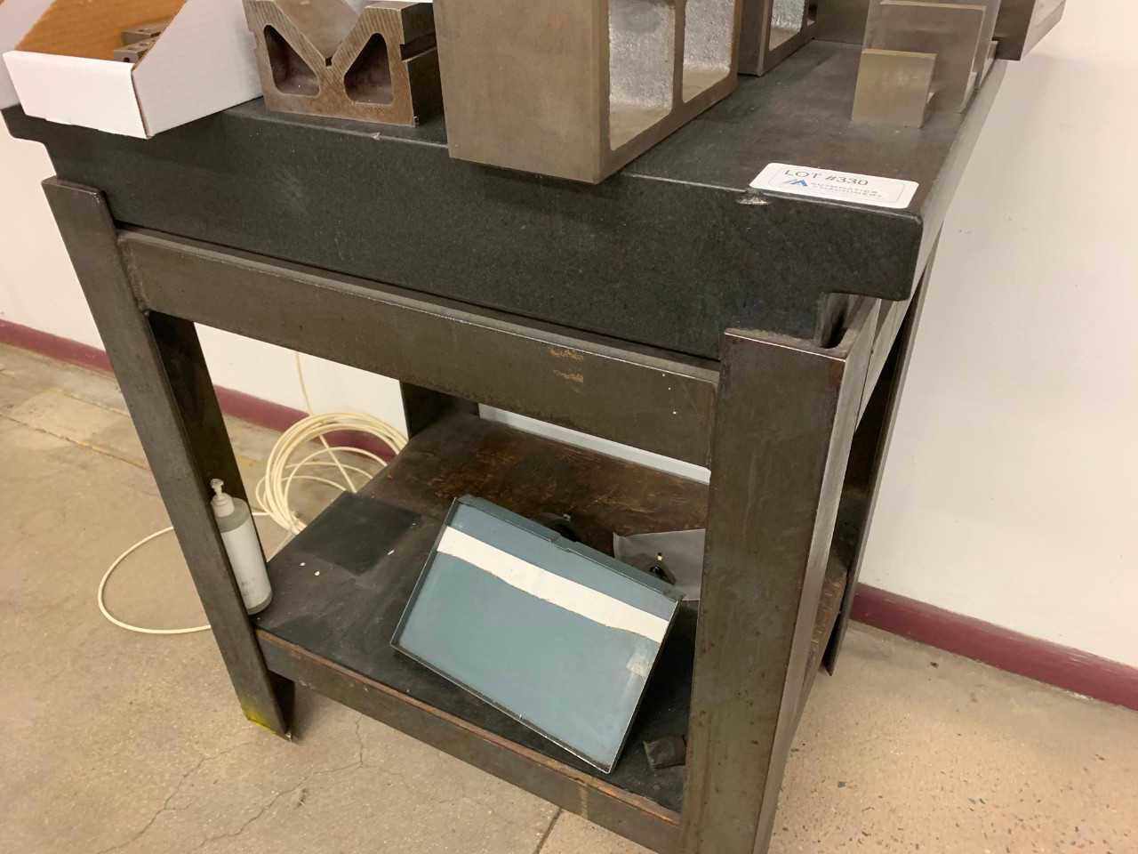 Granite Surface Plate on Stand - MACHINING ACCESSORIES & TOOLING Granite Surface Plate on Stand - MACHINING ACCESSORIES & TOOLING