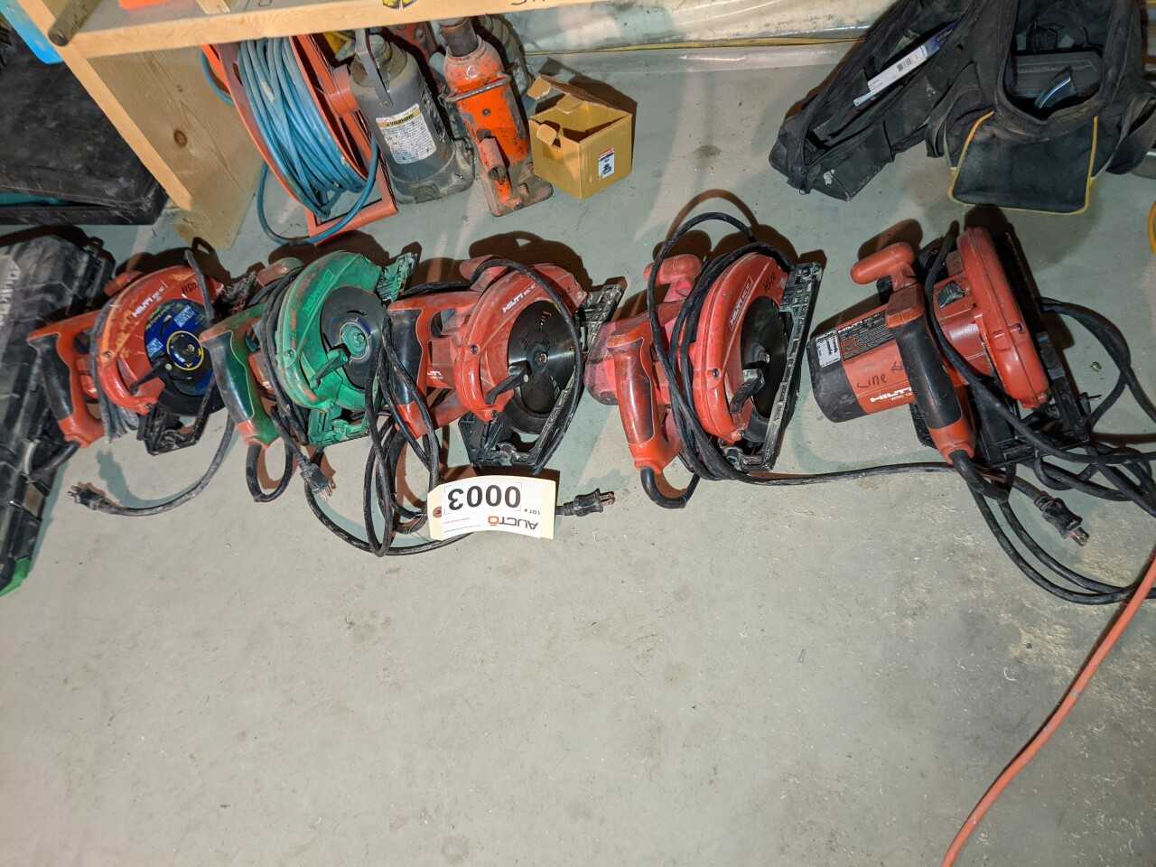 Lot of 5 Circular Saw - ELECTRIC POWER TOOLS