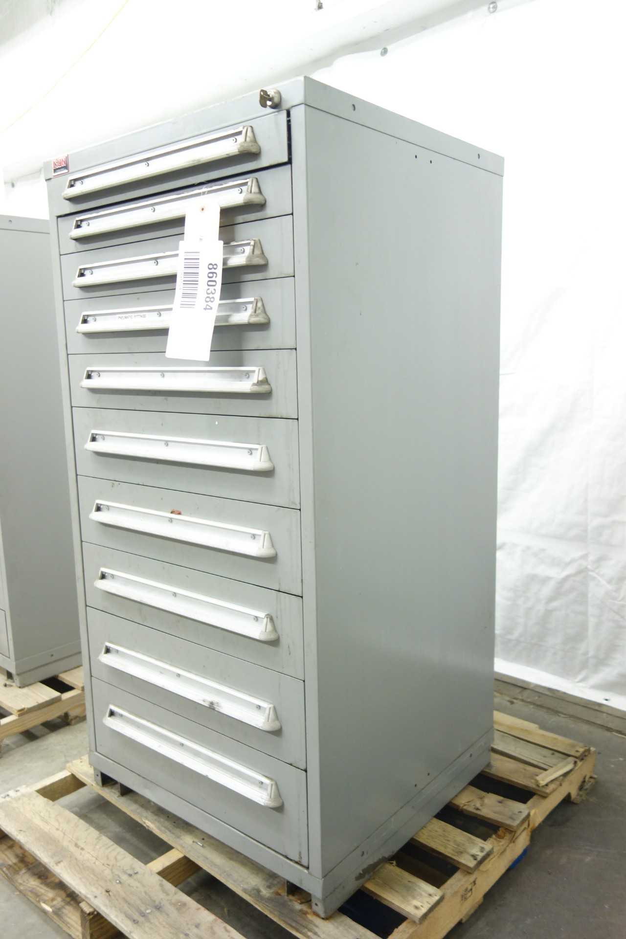 LYON 10 DRAWER LOCKING TOOL CABINET - TOOL STORAGE