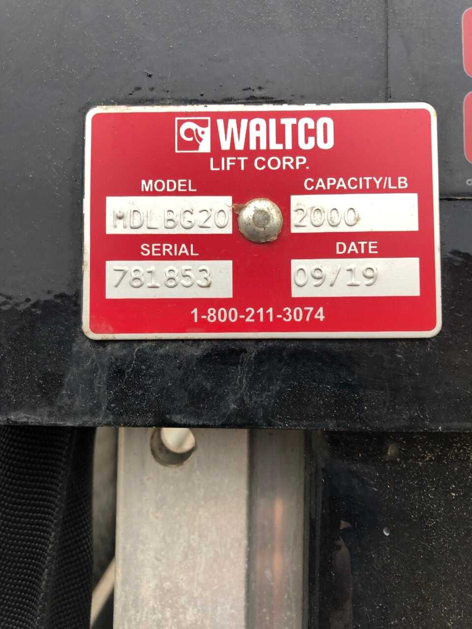 2019 Waltco MDLBG20 Liftgate - CONSTRUCTION EQUIPMENT