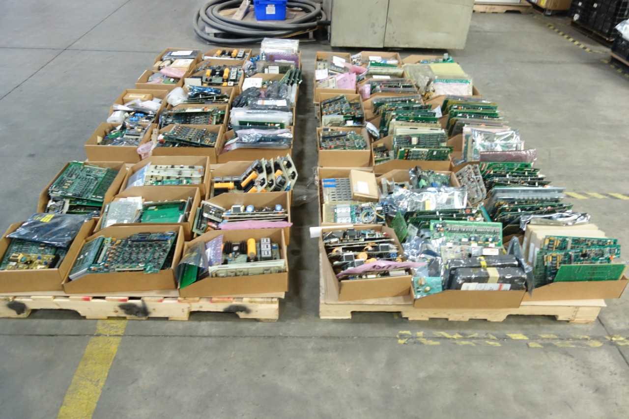 6 PALLETS OF ASSORTED PCB CIRCUIT BOARDS - AUTOMATION & CONTROLS