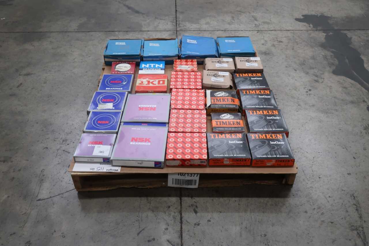 PALLET OF ASSORTED ROLLER BEARINGS - BEARINGS