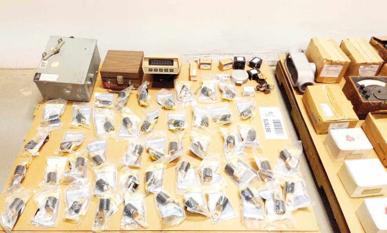 2 PALLETS OF ASSORTED ELECTRICAL PARTS - ELECTRICAL COMPONENTS