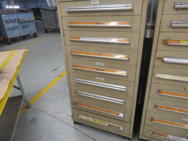 9 Drawer Stanley Vidmar and contents - MISCELLANEOUS