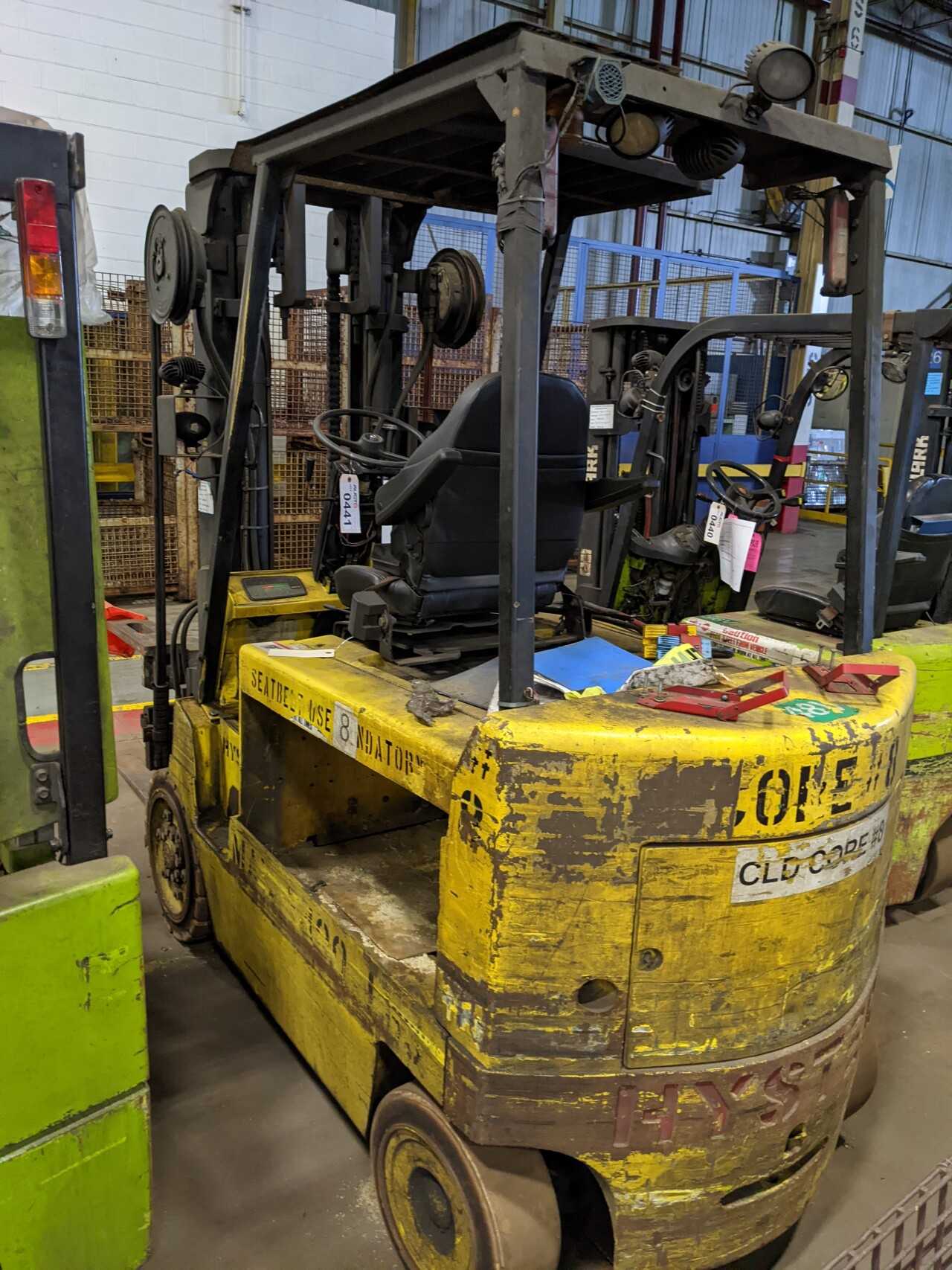 HYSTER E80XL3 8,000-LB. CAPACITY, ELECTRIC FORKLIFT - FORKLIFTS