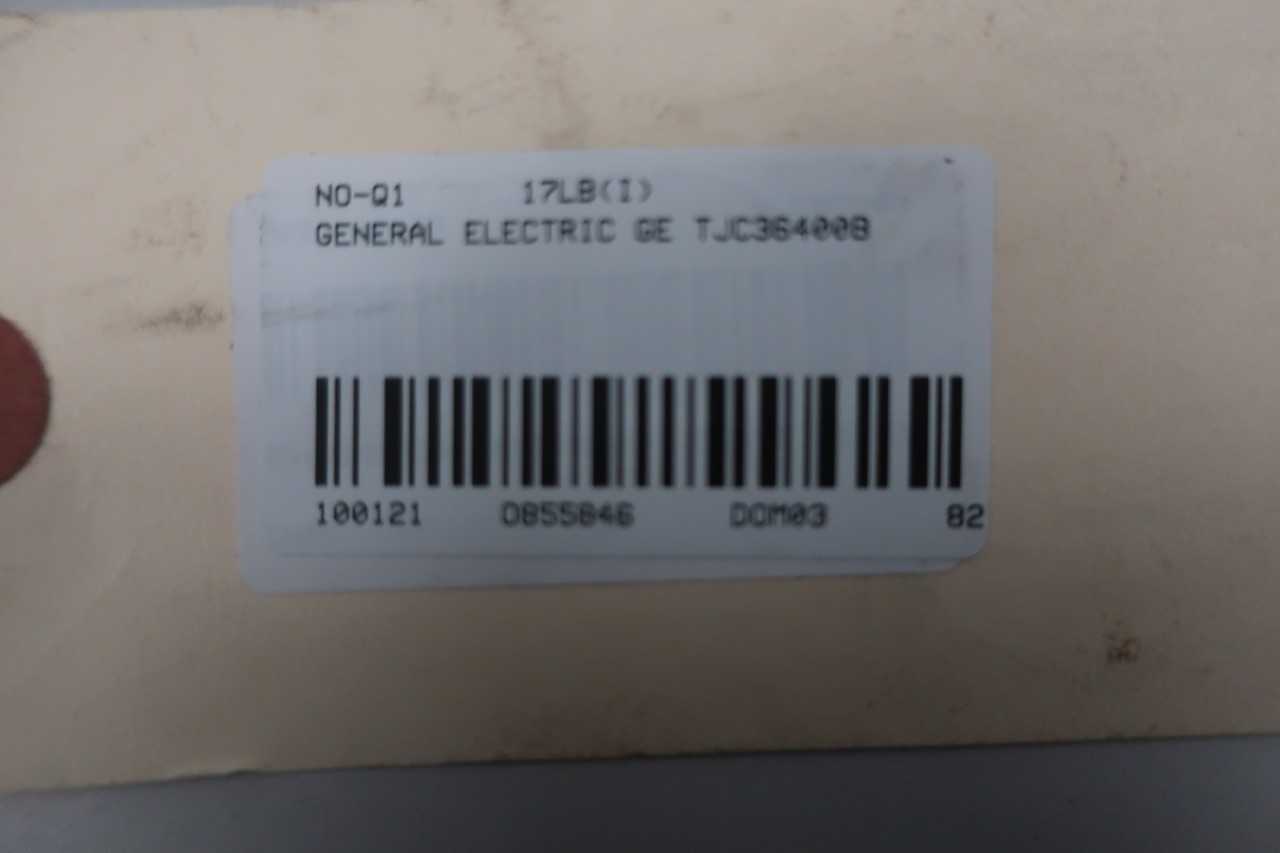 GE TJC36400B 3P 400A CIRCUIT BREAKER - CIRCUIT BREAKERS