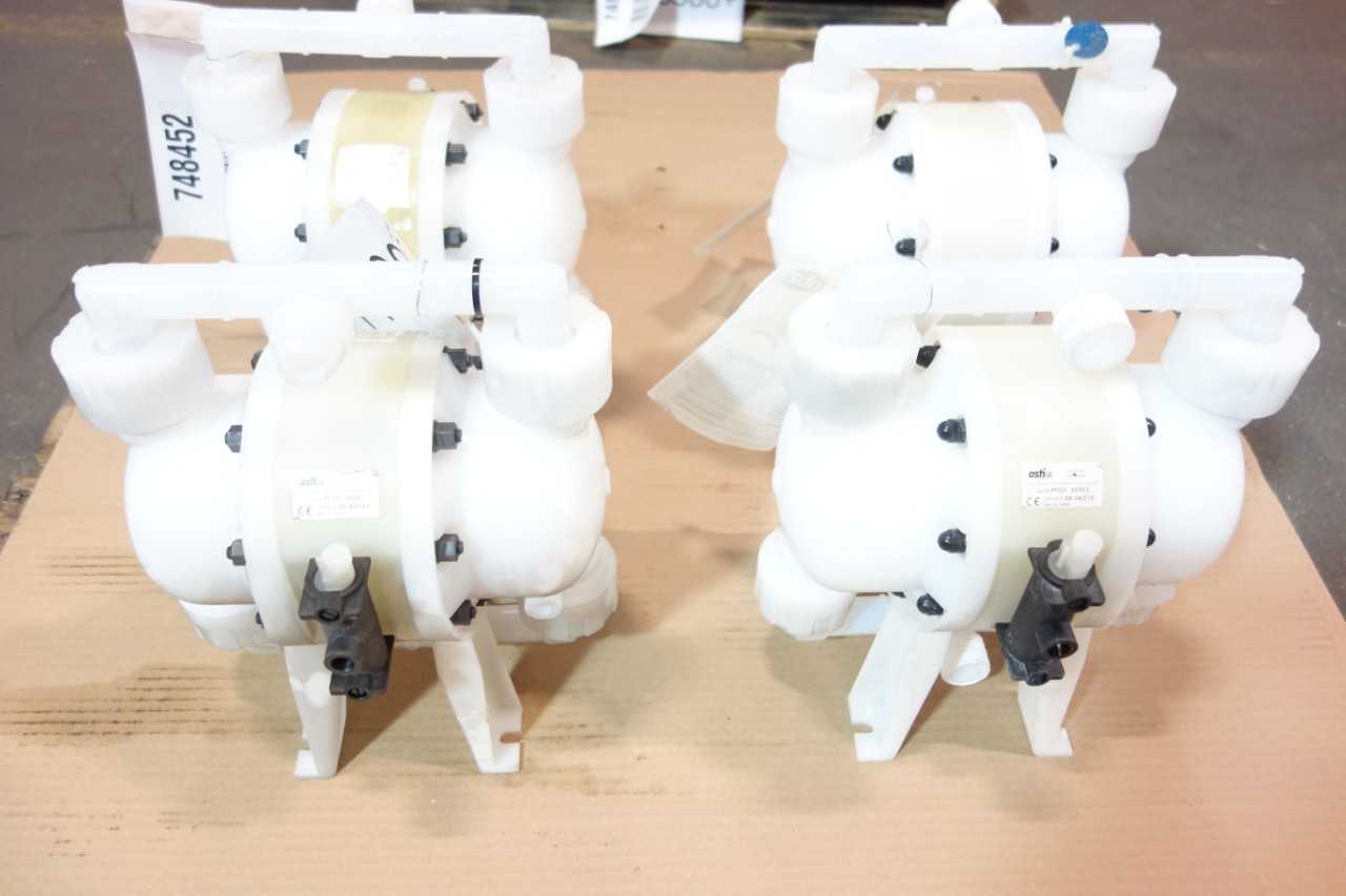 LOT OF 4 ASSORTED DIAPHRAGM PUMPS- SAINT GOBAIN - DIAPHRAGM PUMP