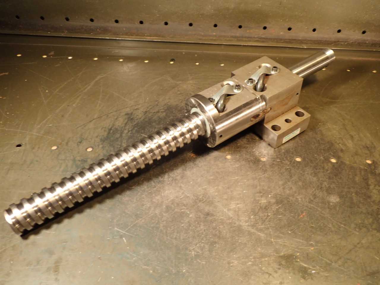 Barnes 12mm Pitch Ball Screw: 255mm Travel, 540mm OAL, 30mmx1.5 End Thread, NOS - MACHINE TOOLING