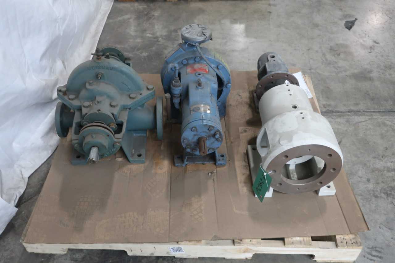 PALLET OF ASSORTED CENTRIFUGAL PUMPS AND HOUSINGS - CENTRIFUGAL PUMP