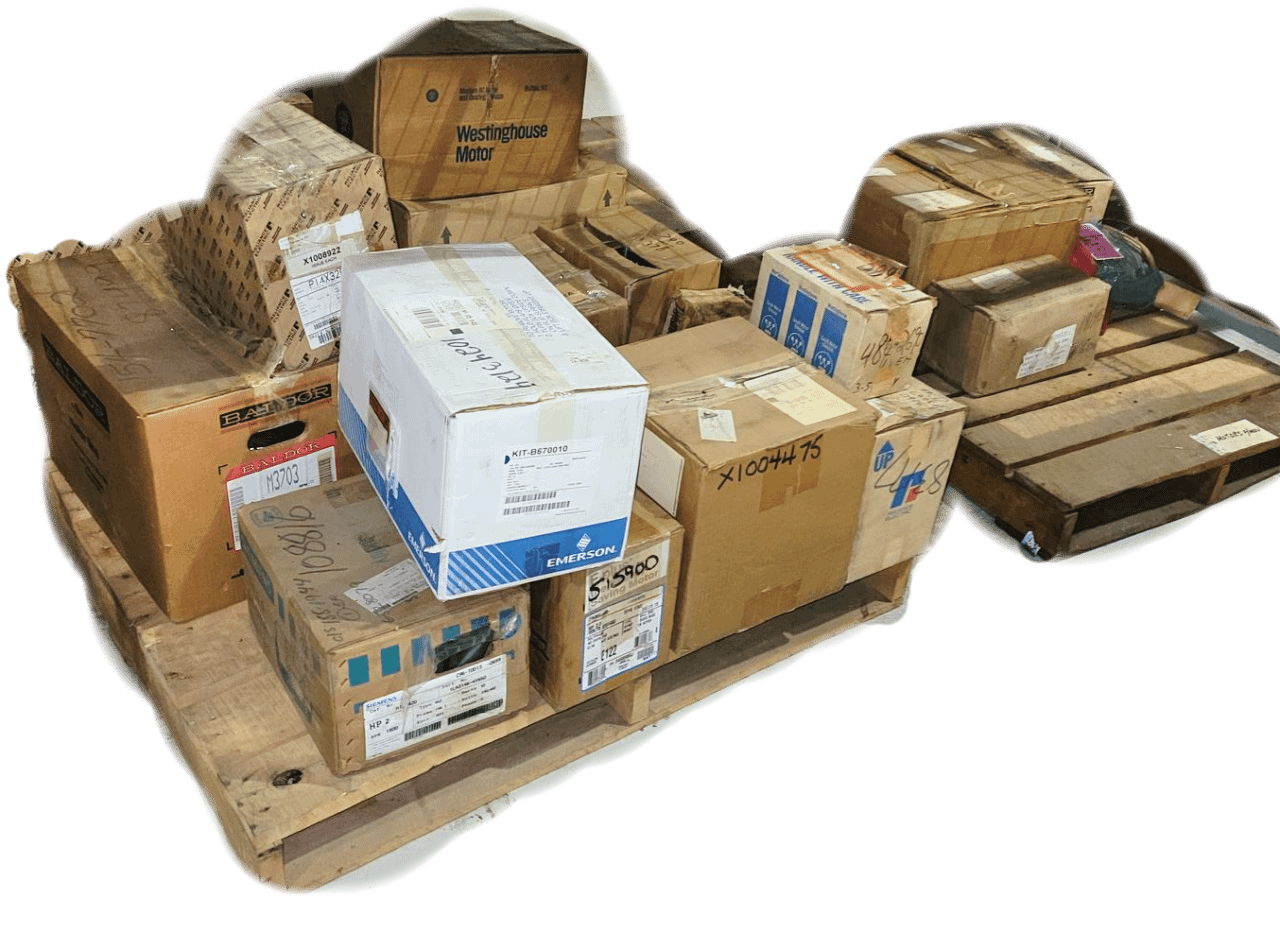 BULK LOT OF MOTORS QTY 3 PALLETS - ELECTRIC MOTORS