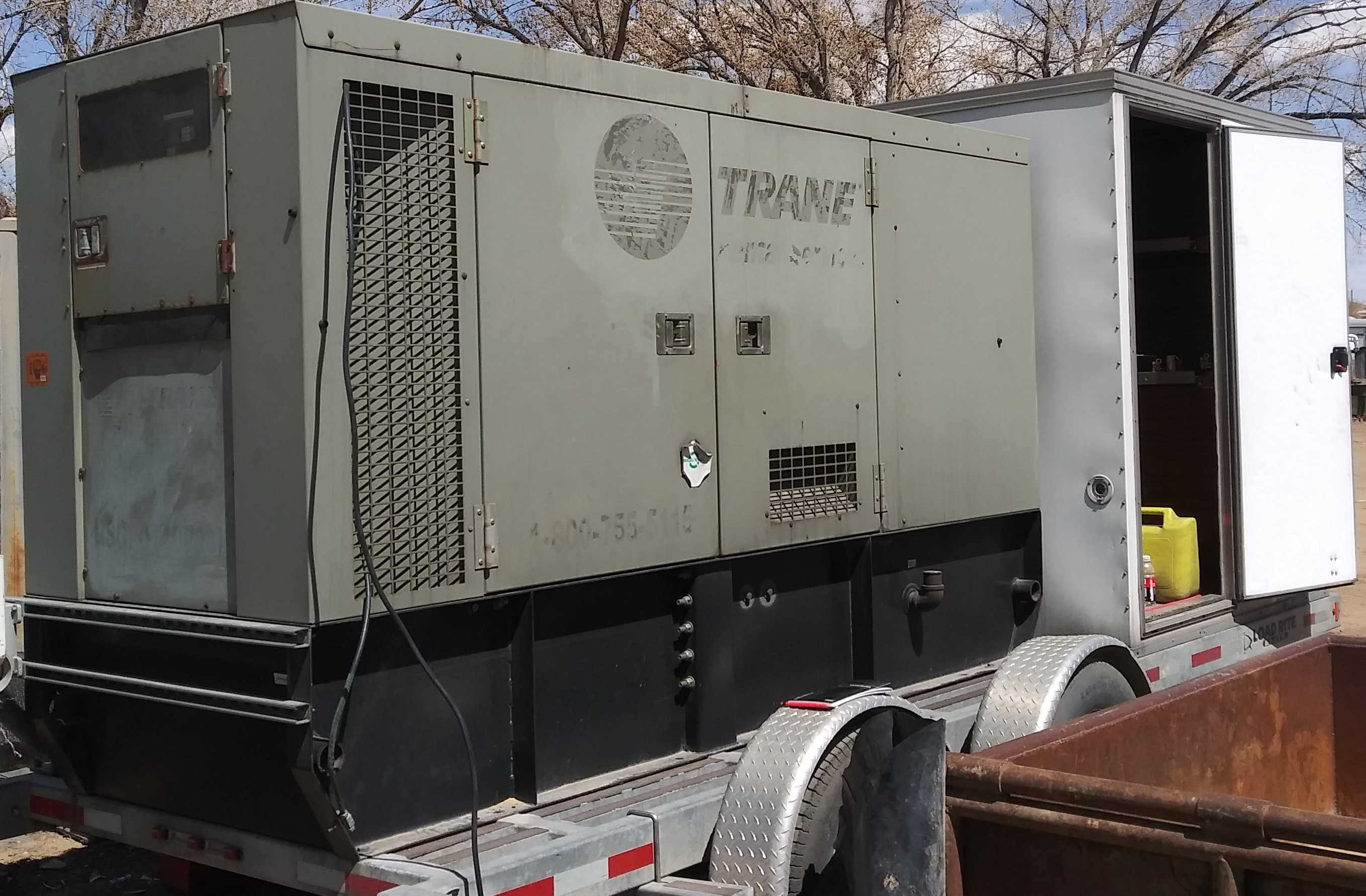 2007 John Deere Generator PE6068L007080 147-177KW Generator on Non-Road Trailer - STANDBY POWER GENERATOR