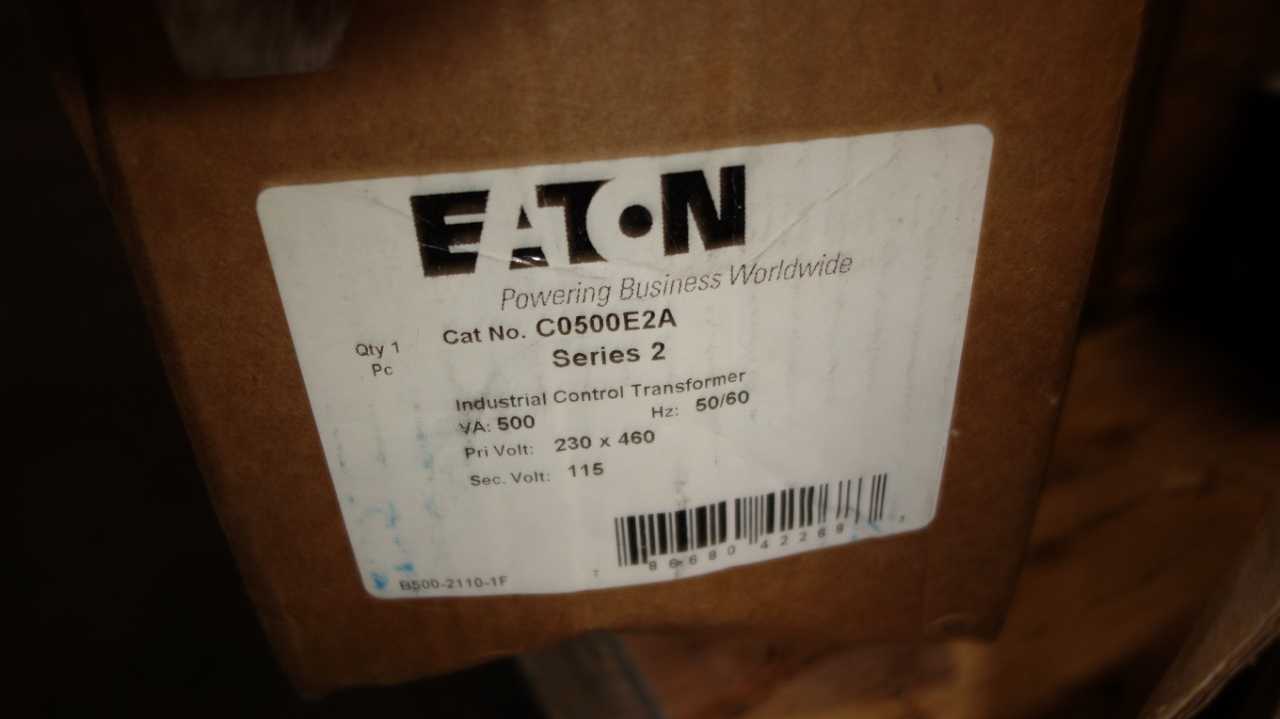 1 PALLET OF EATON ASSORTED TRANSFORMERS 150VA TO 5KVA - CONTROL TRANSFORMERS