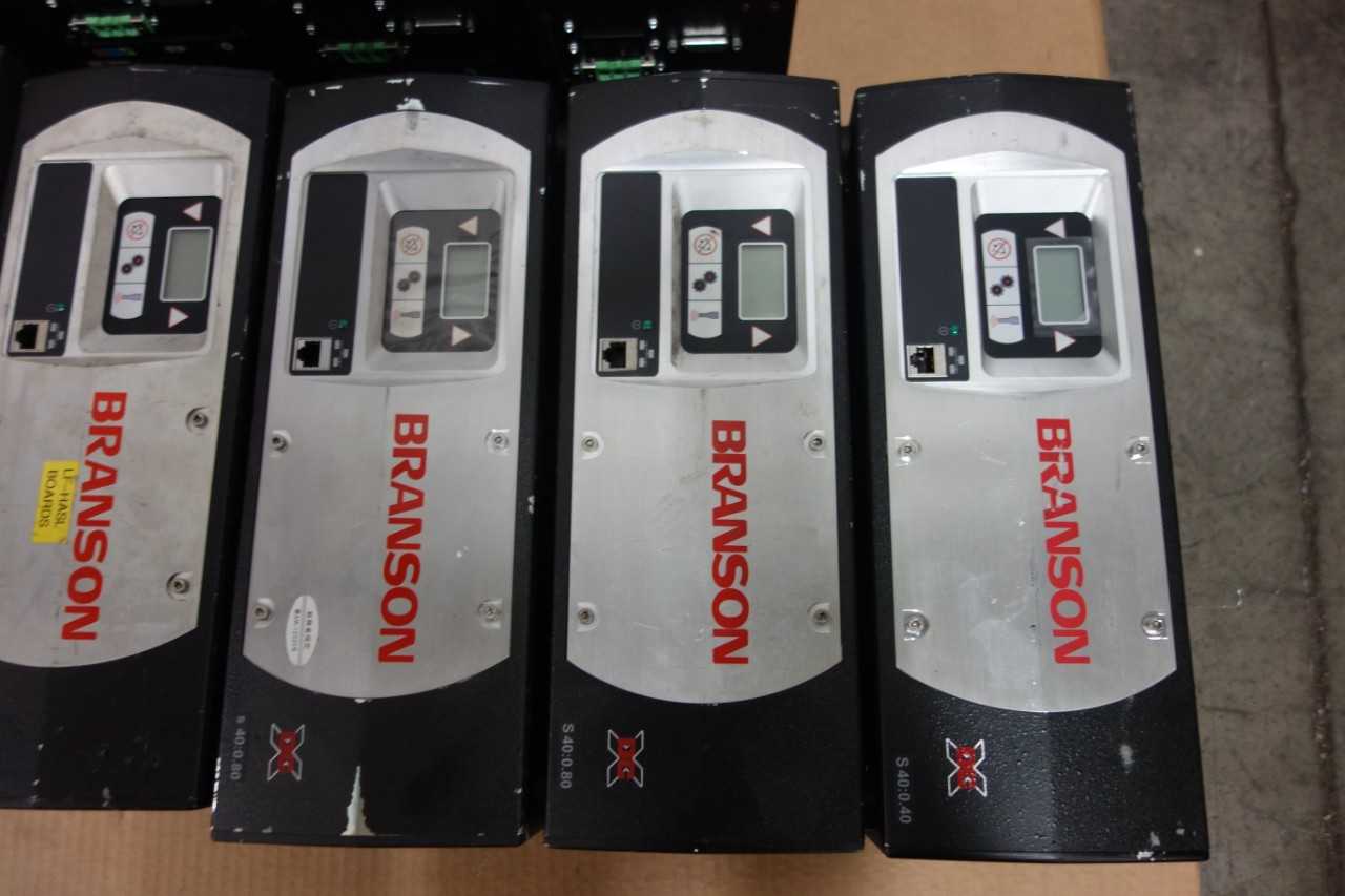 LOT OF ASSORTED BRANSON ULTRASONICS POWER SUPPLIES - AUTOMATION & CONTROLS