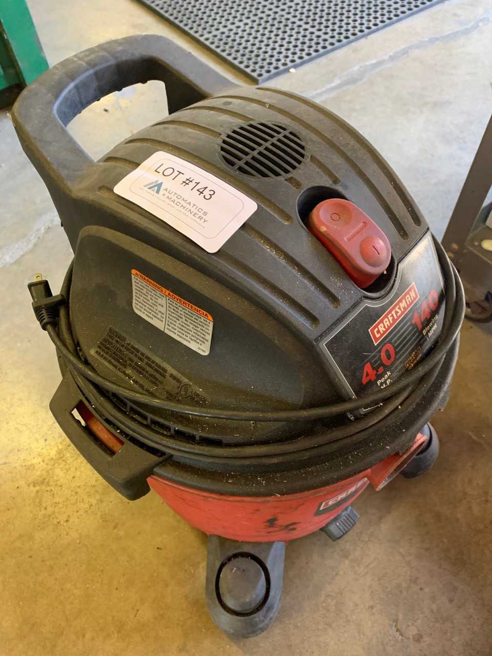 Craftsman Shop Vac - MATERIAL HANDLING