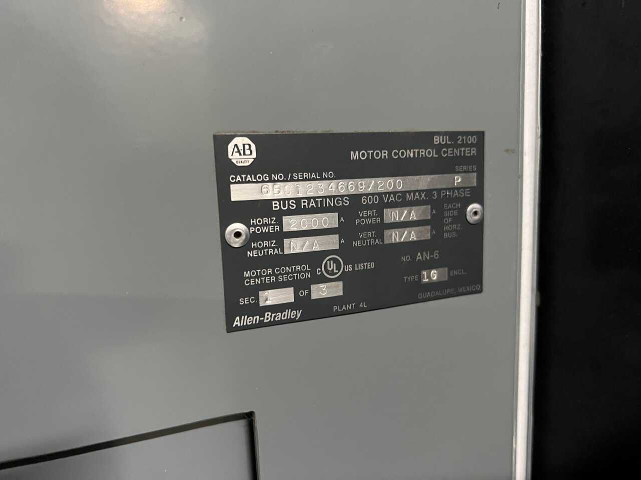 Allen Bradley Centerline 2100 MMCs - MOTOR STARTERS