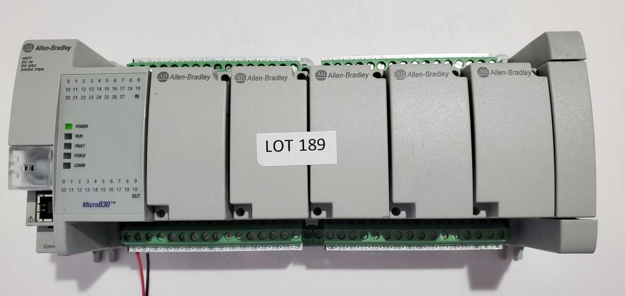 Allen Bradley Micro 830 2080-LC30-48QBB PLC - AUTOMATION & CONTROLS Allen Bradley Micro 830 2080-LC30-48QBB PLC - AUTOMATION & CONTROLS