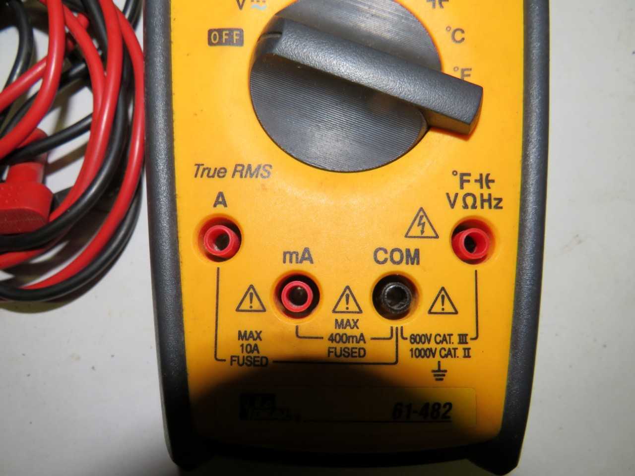 IDEAL 61-482 CAT III 600V CAT II 1000V DIGITAL MULTIMETER - ELECTRIC POWER TOOLS