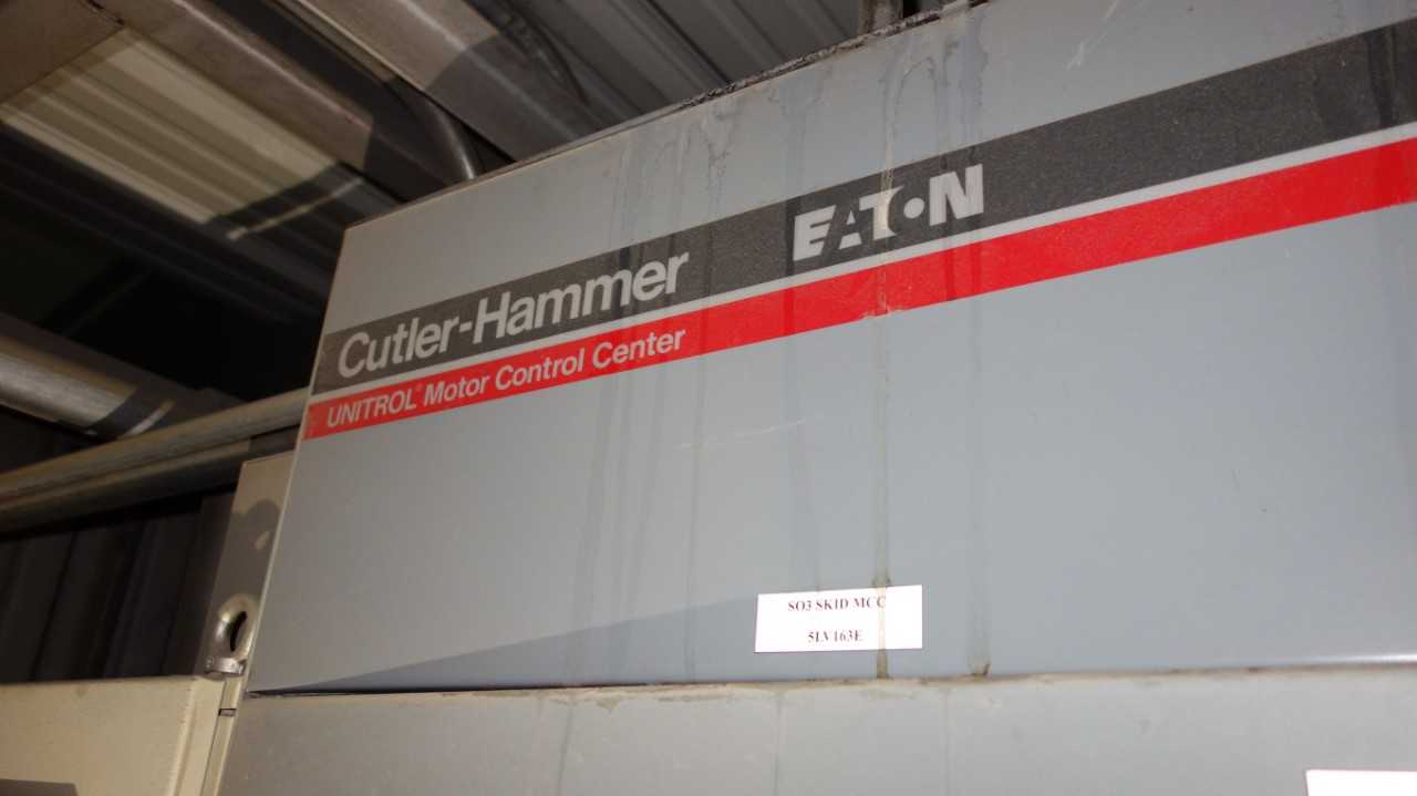 2X VERTICAL SECTIONS CUTLER HAMMER UNITROL MCC MOTOR CONTROL CENTER CABINET (COMPLETE UNIT) - SWITCHGEAR