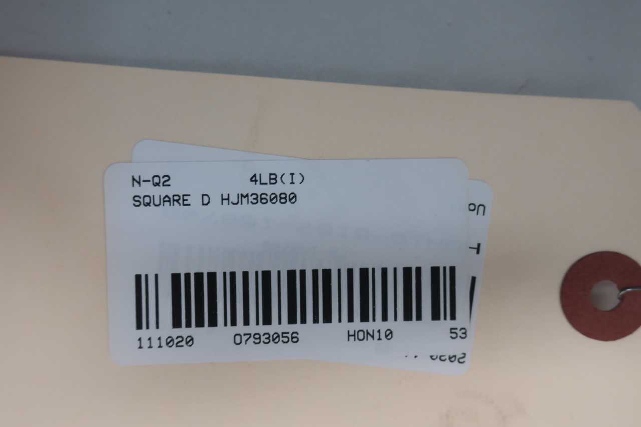 SQUARE D HJM36080 POWERPACT CURRENT LIMITING 3P 80A AMP 600VAC MOLDED CASE CIRCUIT BREAKER - CIRCUIT BREAKERS