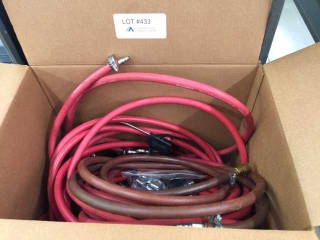 Air Hoses with Quick Disconnect and Air Guns (200 psi) (Misc Lengths) - AIR COMPRESSORS