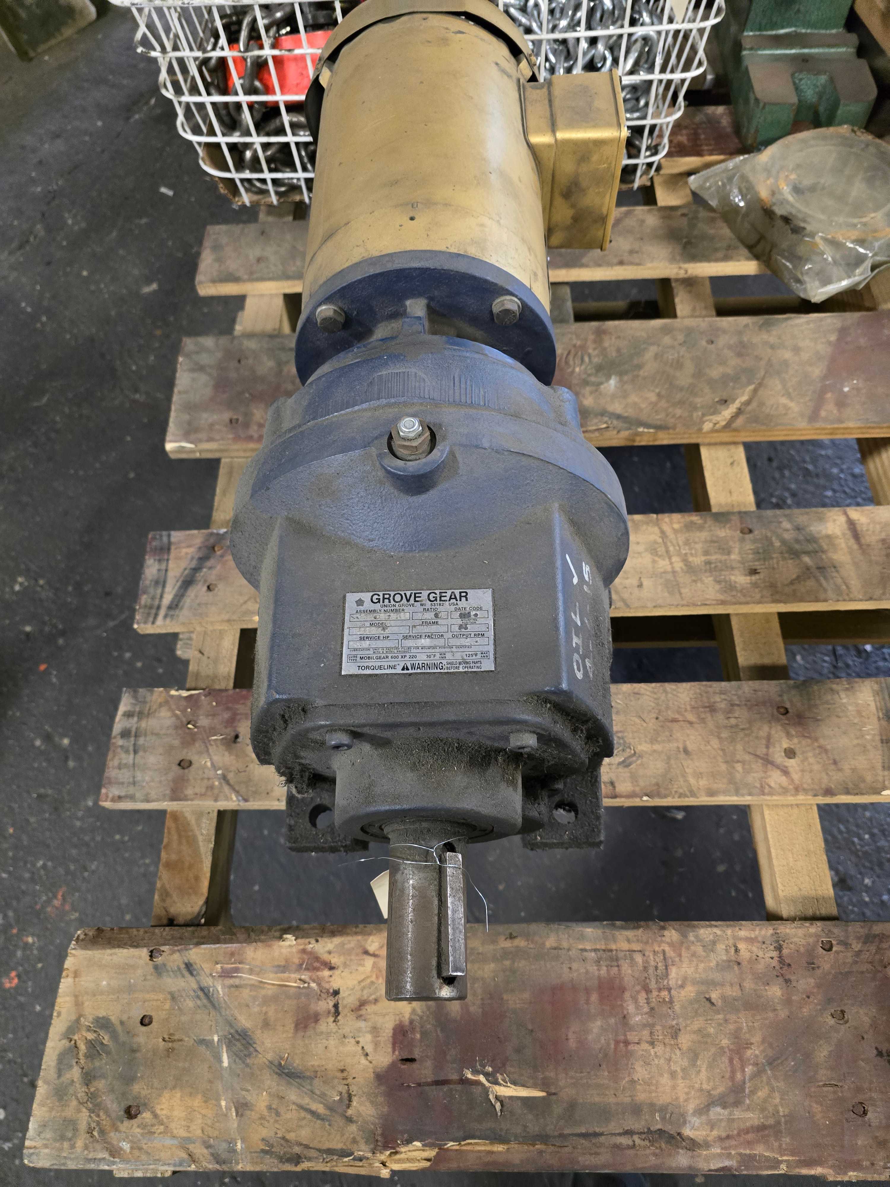 BALDOR 2 HP MOTOR W/ 71:1 GROVE GEAR REDUCER - INDUSTRIAL PARTS BALDOR 2 HP MOTOR W/ 71:1 GROVE GEAR REDUCER - INDUSTRIAL PARTS