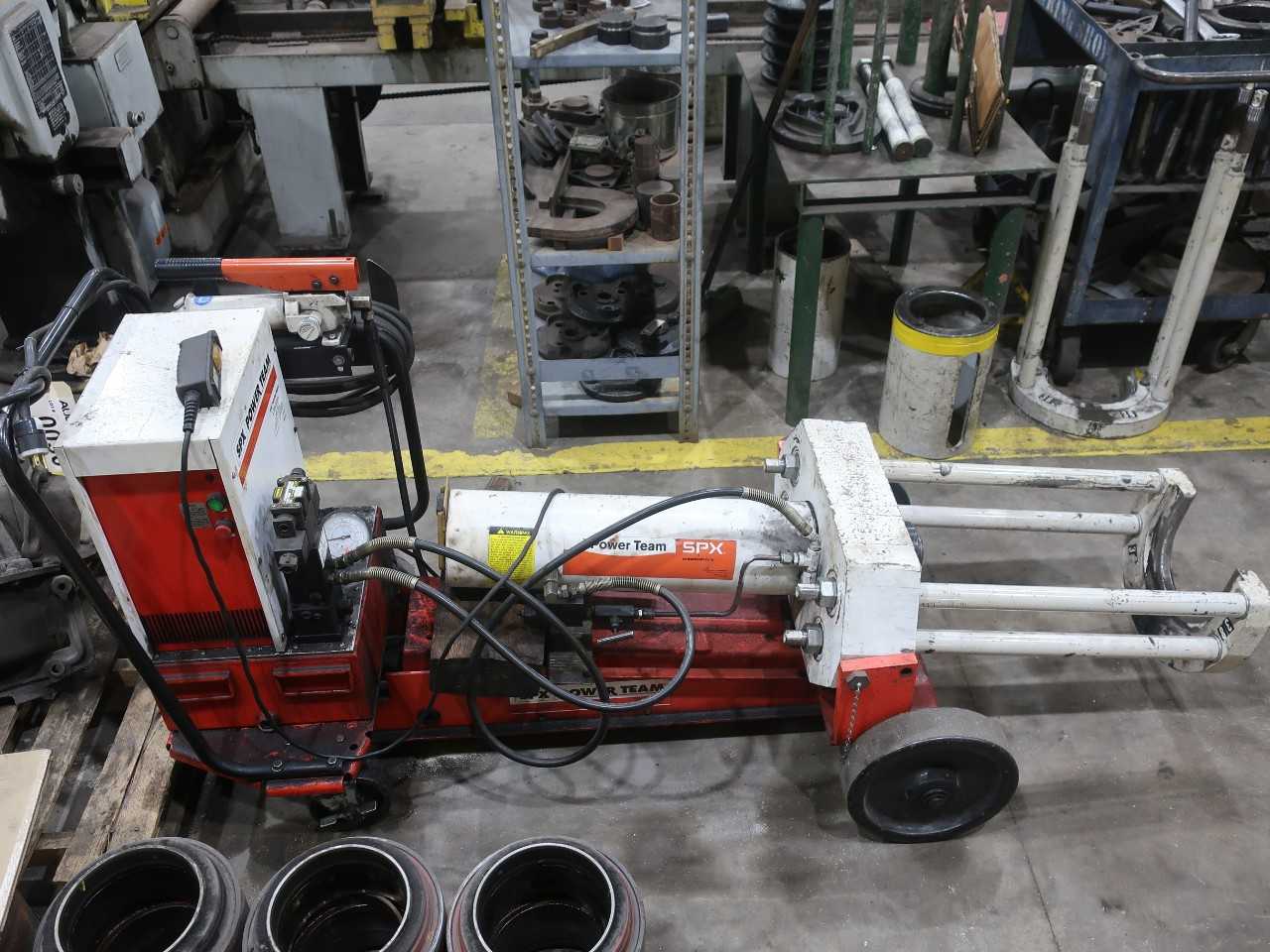 100 ton hydraulic bearing press/puller, 15-1/2" stroke, 115/230V-AC - PRESSES
