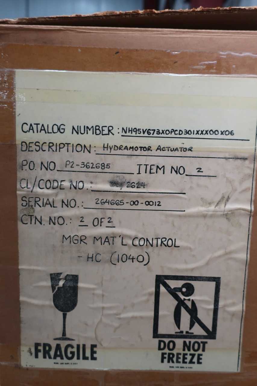 ITT BARTON NH95V4673X0PCD301XXX00X06 HYDRAMOTOR ACTUATOR - VALVES