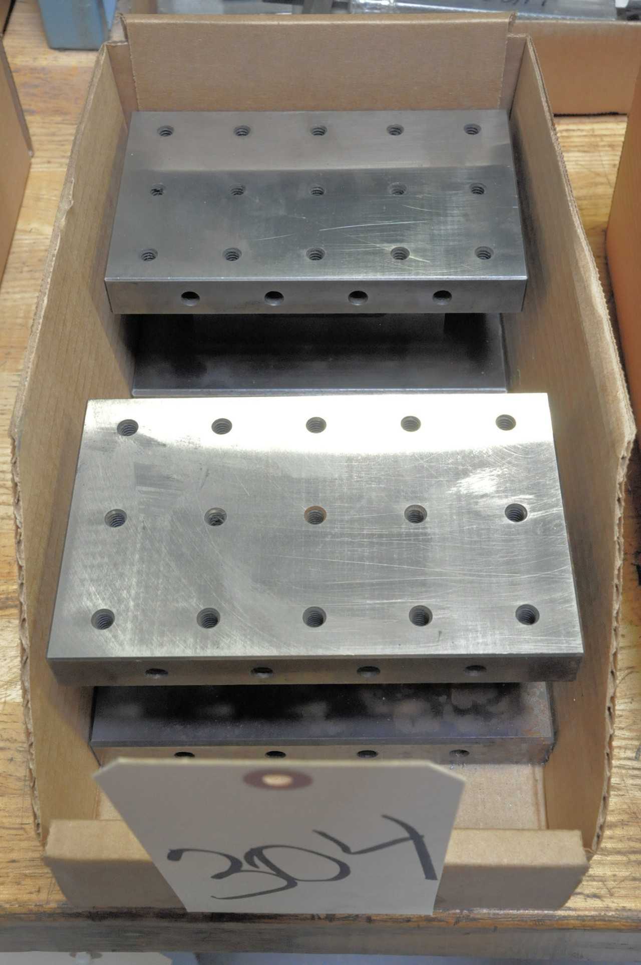 Pair 3 3/4" x 6" x 3 1/4" Drilled and Tapped Riser Blocks in (1) Box - PROCESS EQUIPMENT