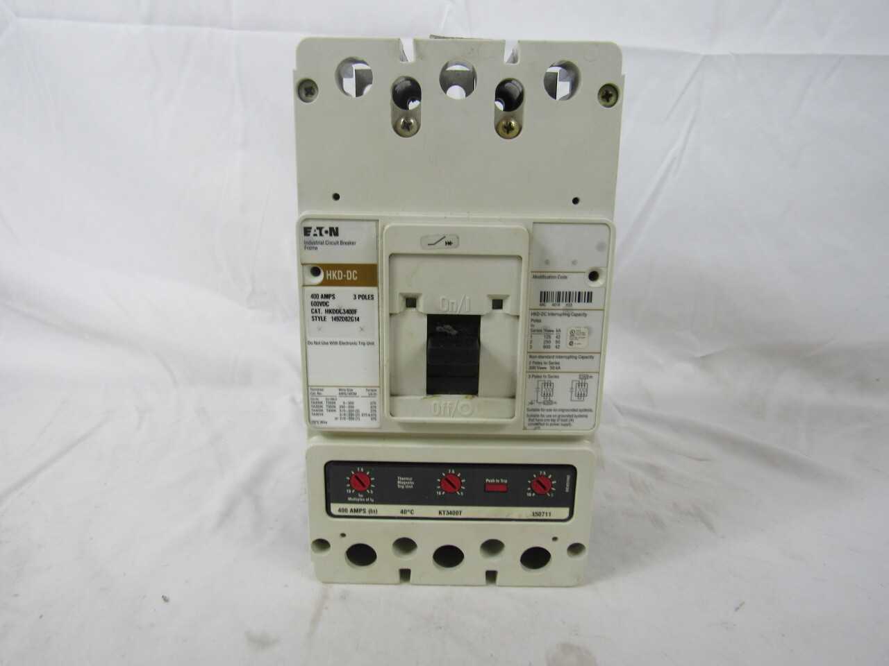 Quantity of 1x HKDDC3400 MCCB/Molded Case Circuit Breaker - CIRCUIT BREAKERS Quantity of 1x HKDDC3400 MCCB/Molded Case Circuit Breaker - CIRCUIT BREAKERS