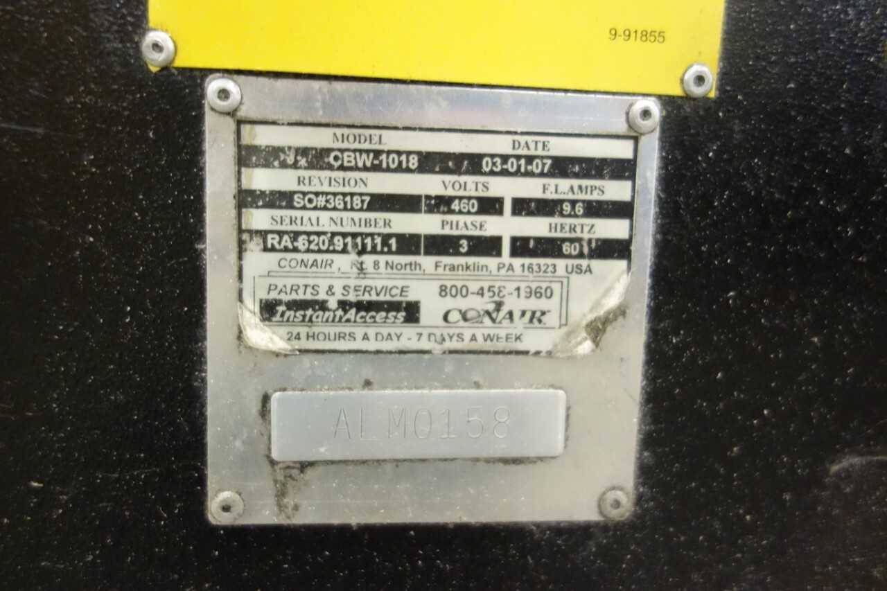 CONAIR CBW-1018 ADAPTABLE TANGENTIAL FEED GRANULATOR - MACHINING ACCESSORIES & TOOLING