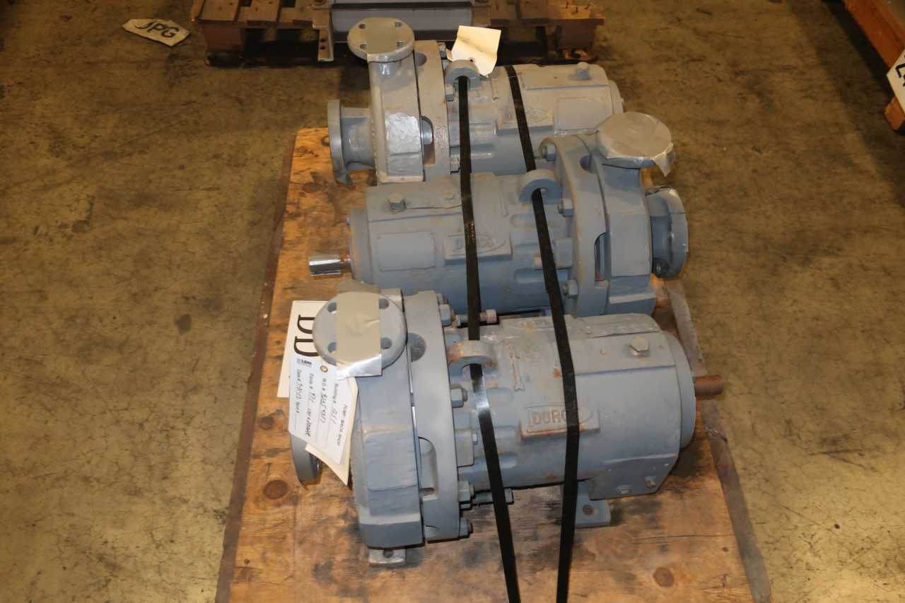 LOT OF 3 ASSORTED DURCO PUMPS - PUMPS