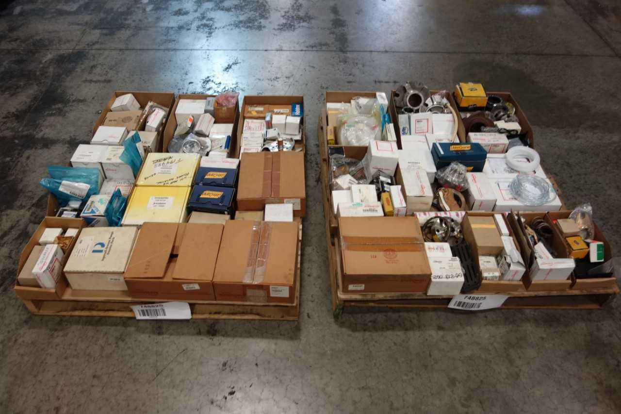 2 PALLETS OF ASSORTED PUMP PARTS & ACCESSORIES, REPLACEMENT PART KITS- JOHN CRANE, CHESTERTON - POWER TRANSMISSION