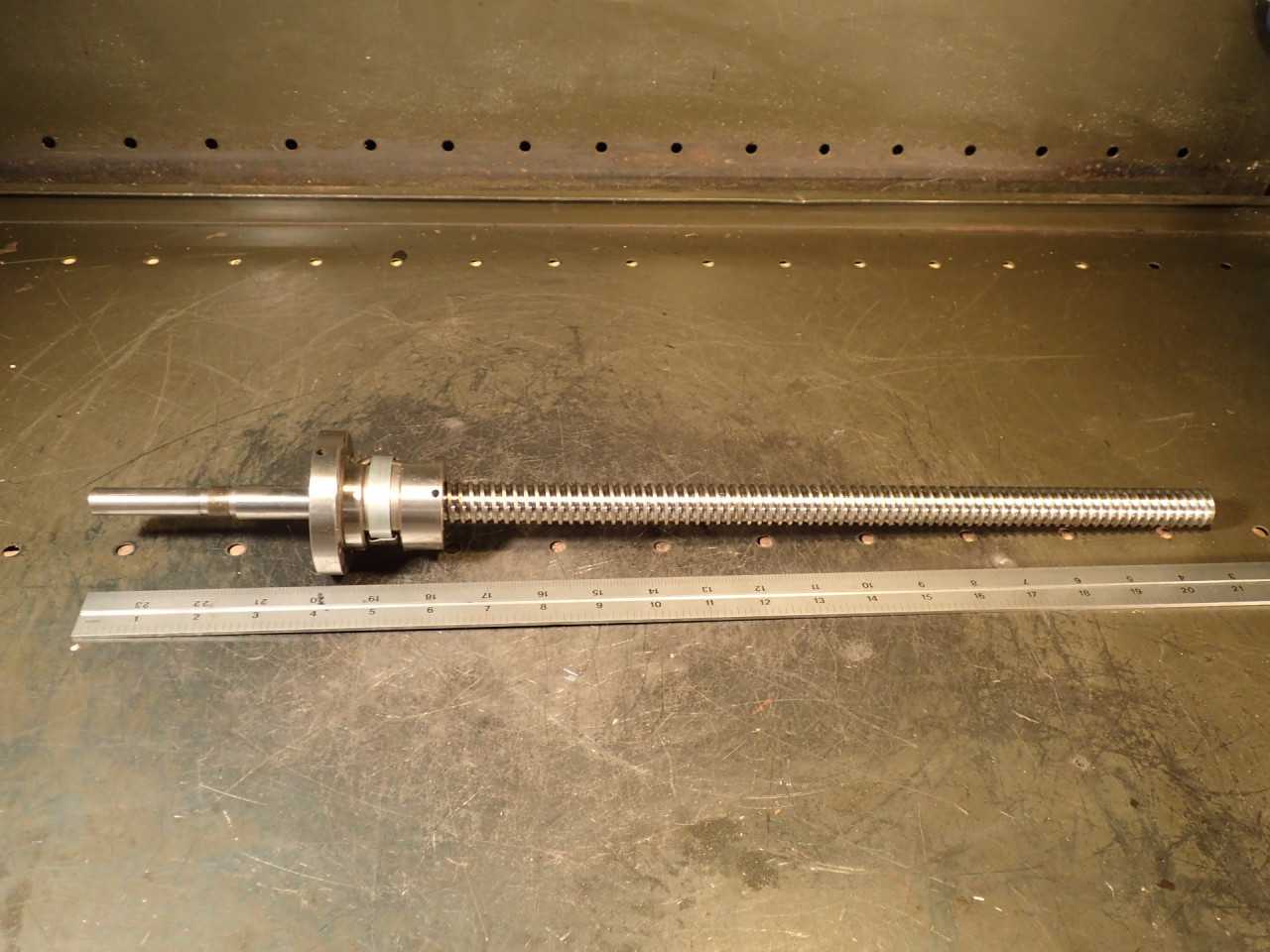 Barnes 5mm Pitch Ball Screw: 375mm Travel, 21" OAL, 15mmx0.8 Thread, Honda, NOS - MACHINING ACCESSORIES & TOOLING