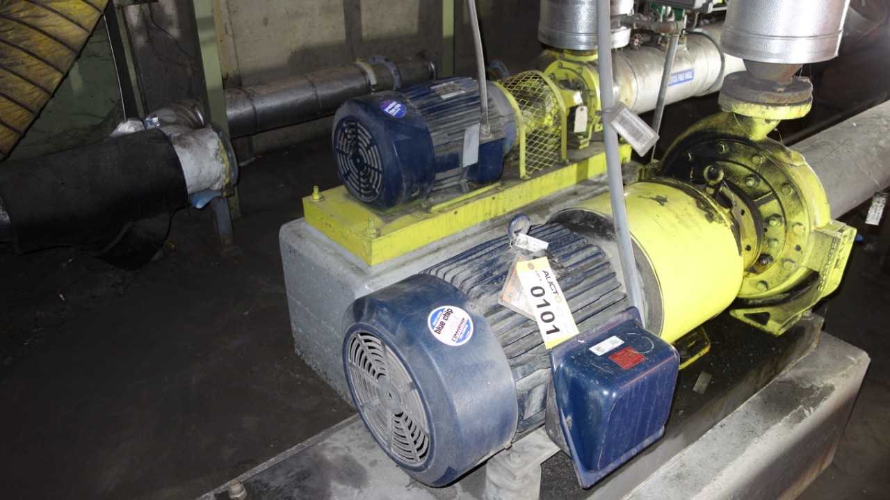LOT OF 2 CHESTERTON CENTRIFUGAL PUMP MOTOR - CENTRIFUGAL PUMP