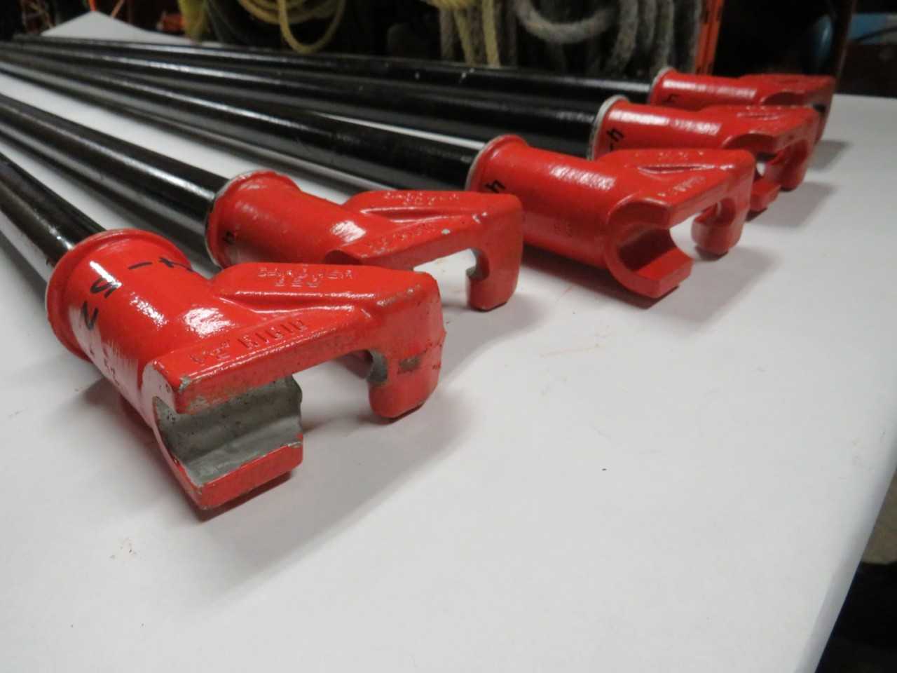LOT OF 5 ASSORTED 1/2" GARDNER CONDUIT BENDER HICKEY - HAND TOOLS
