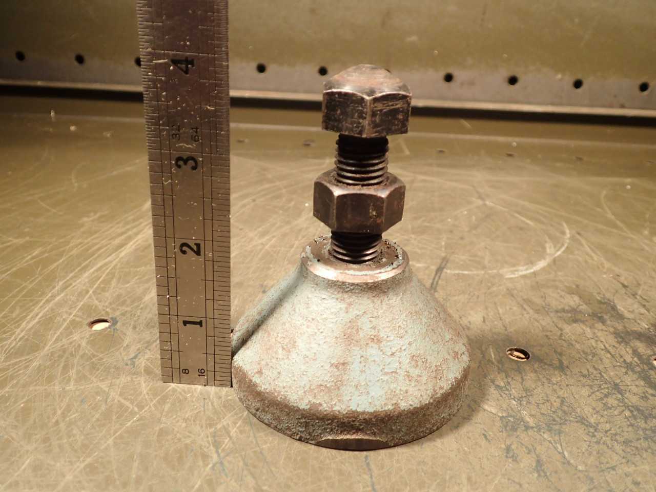 2 Piece Set of Machinist Work Supporting Leveling Screw Jacks: Height Range 3-4" - HOLEMAKING TOOLS