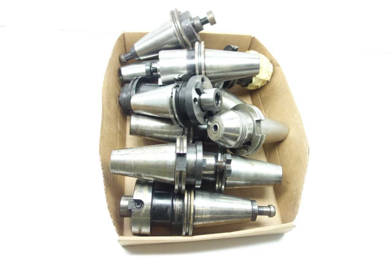 LOT OF ASSORTED CAT50 TOOL HOLDERS - VALENITE, SCHUNK - MACHINING ACCESSORIES & TOOLING