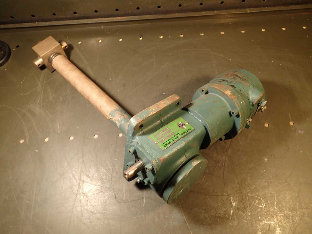 Limitorque Pow-R-Jac X1C22IR Worm Gear Jack Gast 4AM-NRV-22B Air Motor Actuator - PNEUMATIC MOTOR