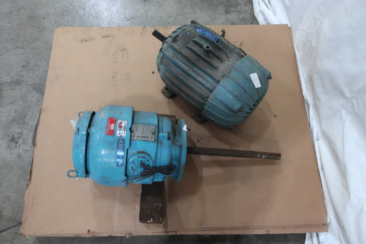 LOT OF 2 ASSORTED ELECTRICAL MOTORS - ELECTRIC MOTORS