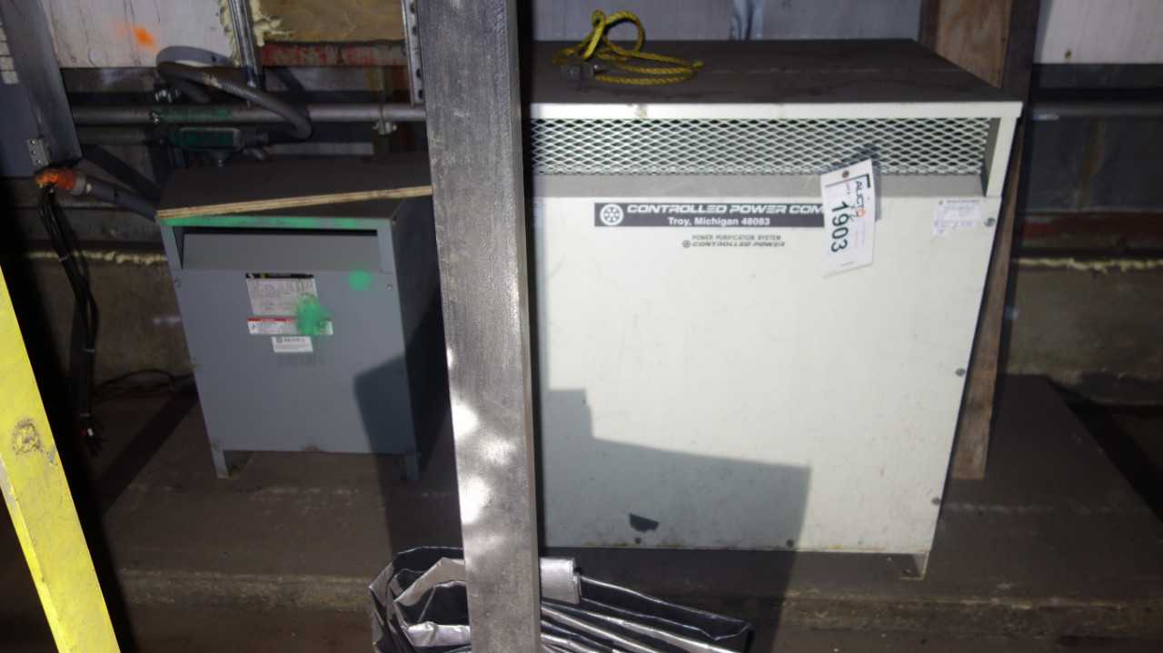 LOT OF 2 ASSORTED 15KVA 480V-AC TRANSFORMERS - CONTROL TRANSFORMERS