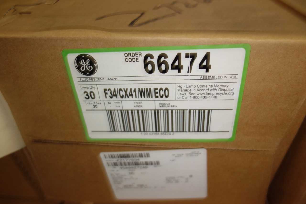 3 PALLETS OF ASSORTED LIGHTBULBS FLOURESCENT, GE - LIGHTING